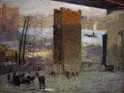 George Bellows The Lone Tenement oil painting on canvas
